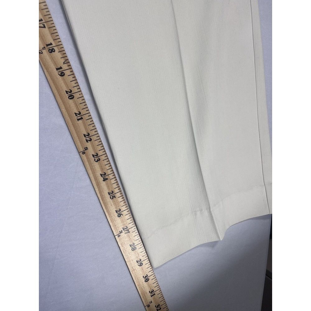 Tommy Bahama Relaxed Silk Pants 35x30 Cream Slash Pockets - Picture 10 of 14